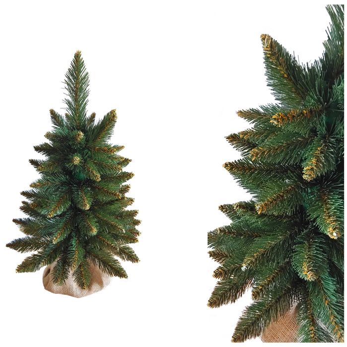 Choinka sztuczna świerk syberyjski/naturalny premium 60 cm juta