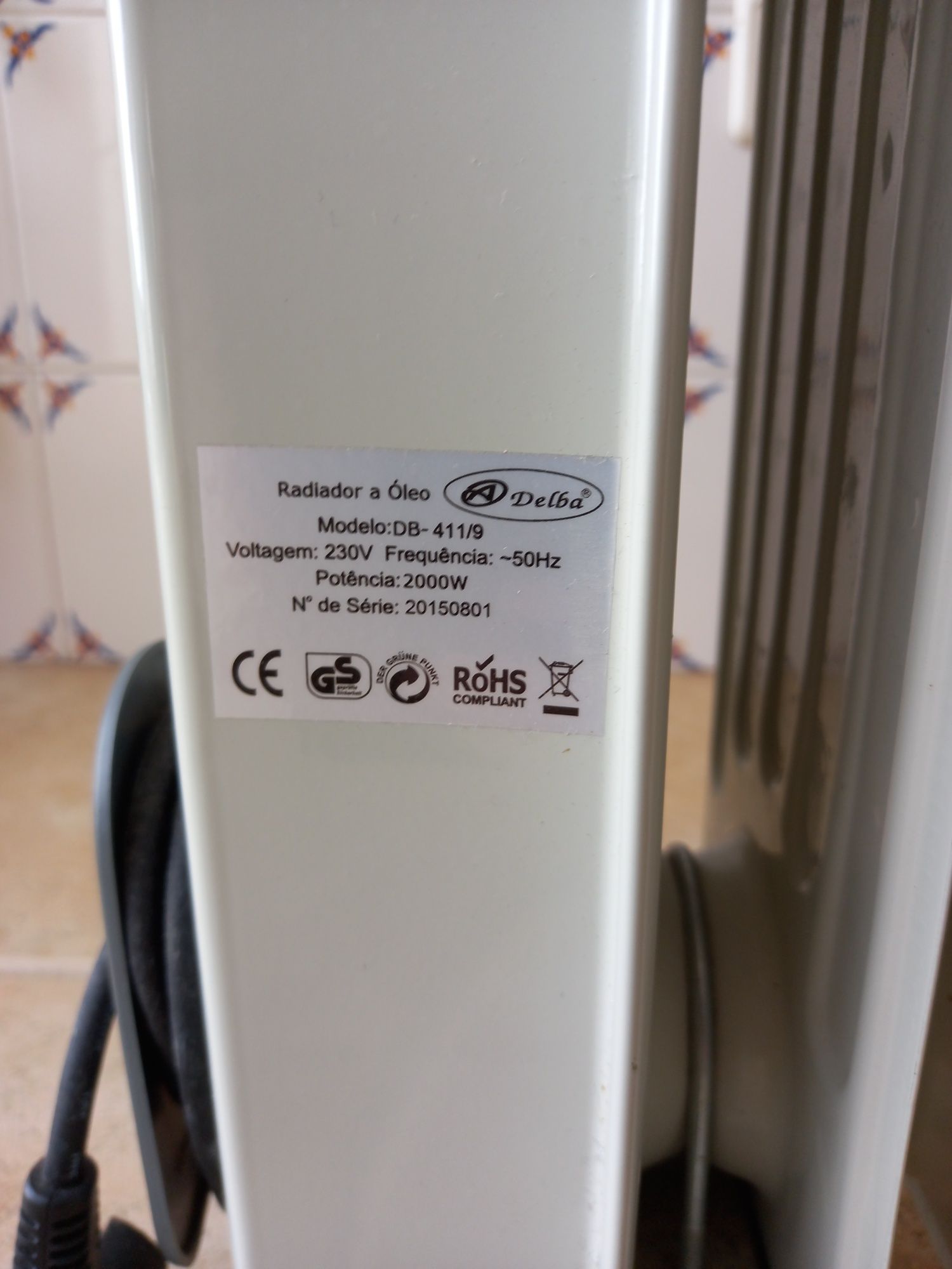 Aquecedor a oléo 2000W