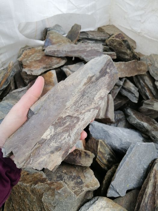 Łupek szarogłazowy kamień naturalny do gabionu na skarpę oczko dostawa