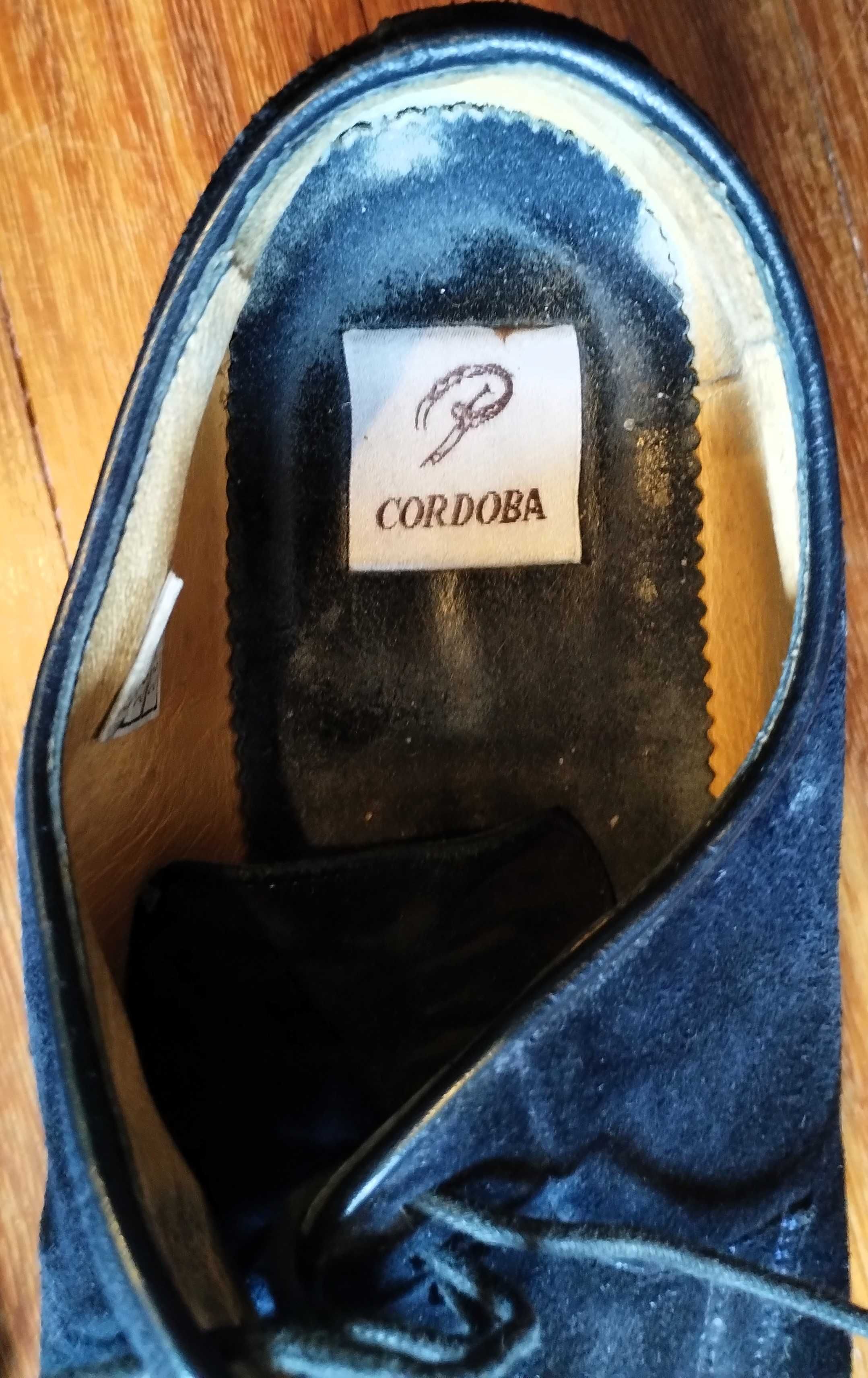 Sapatos Pele Homem 43 Azuis Classicos Cordoba