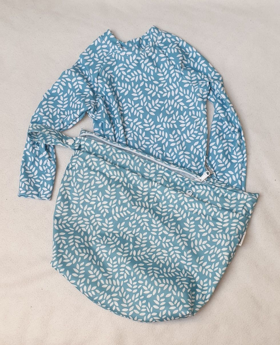Wakacje Koszulka uv kostium strój kąpielowy unisex + Torba 98/104 xL