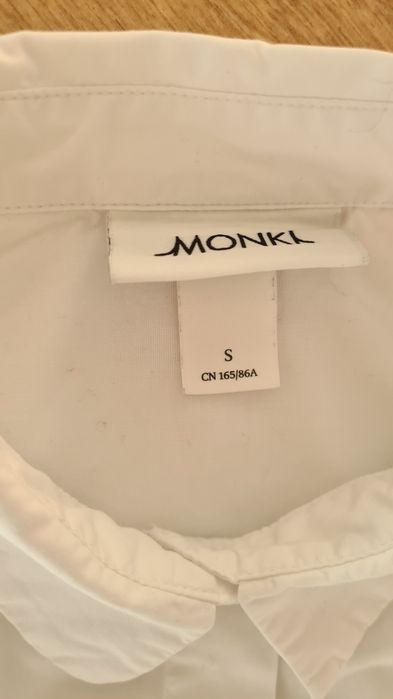 Sukienka koszulowa marynarkowa. Biała. Rozmiar S 36