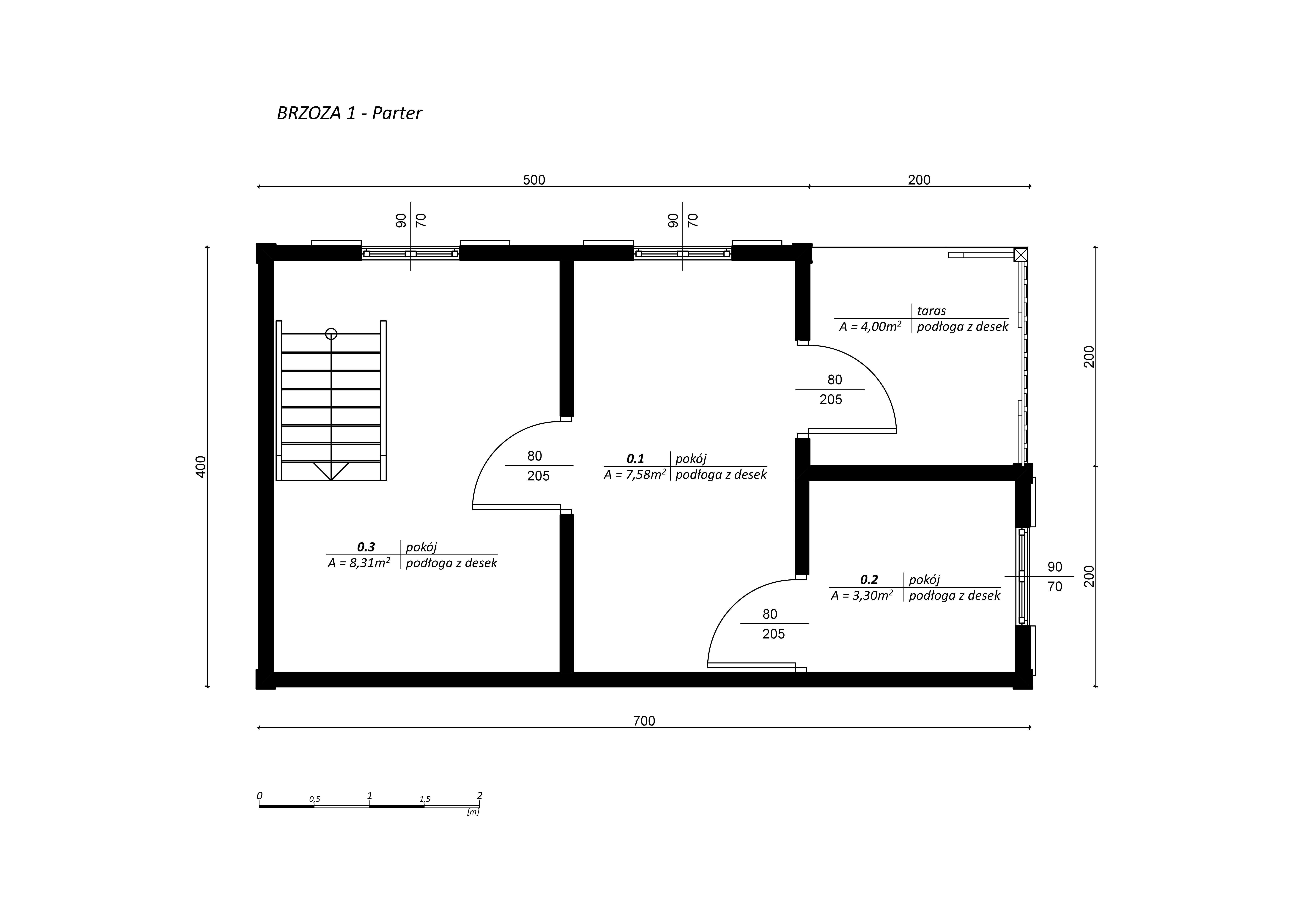 Dom drewniany,letniskowy,ogrodowy,dom do 35m2,Brzoza1  4x7m