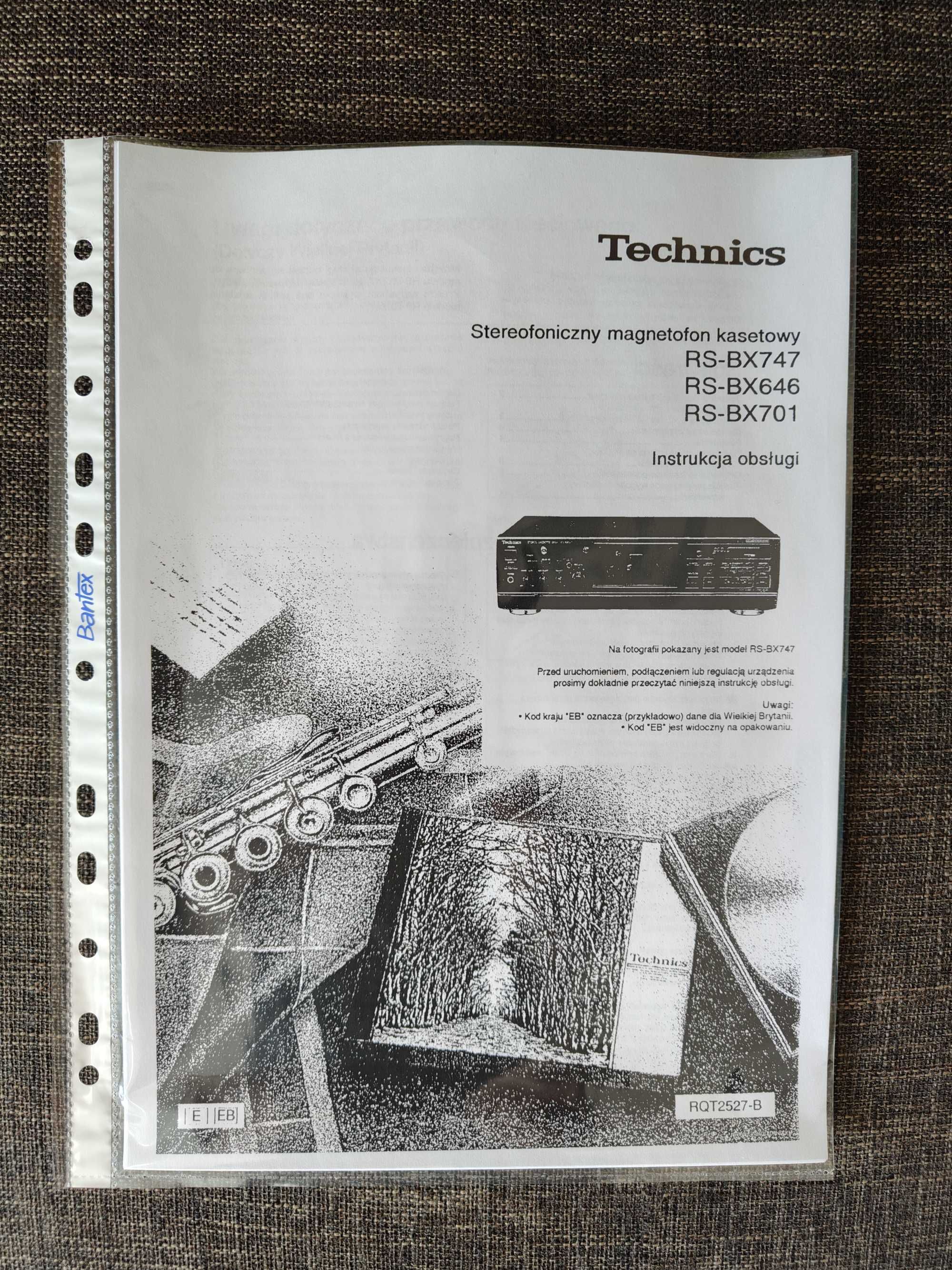 Technics RS-BX747, 647, 701 instrukcja PL