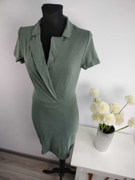 Zielona sukienka biurowa Even&Odd TALL - elegancja XS