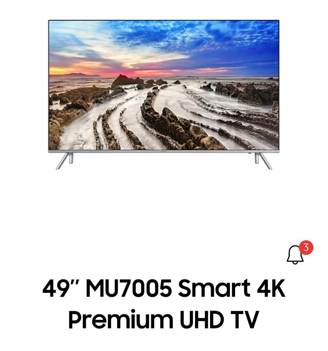 Smart TV led 49" Samsung como Nova