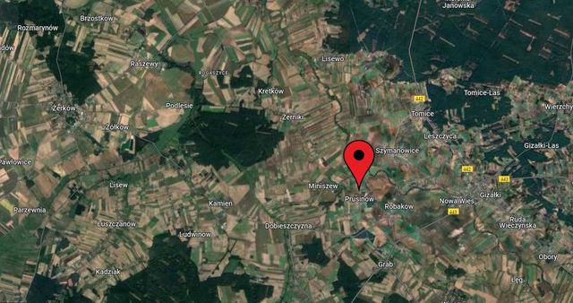 Grunty rolne 27,33 ha w miejscowości Prusinów (gmina Żerków)