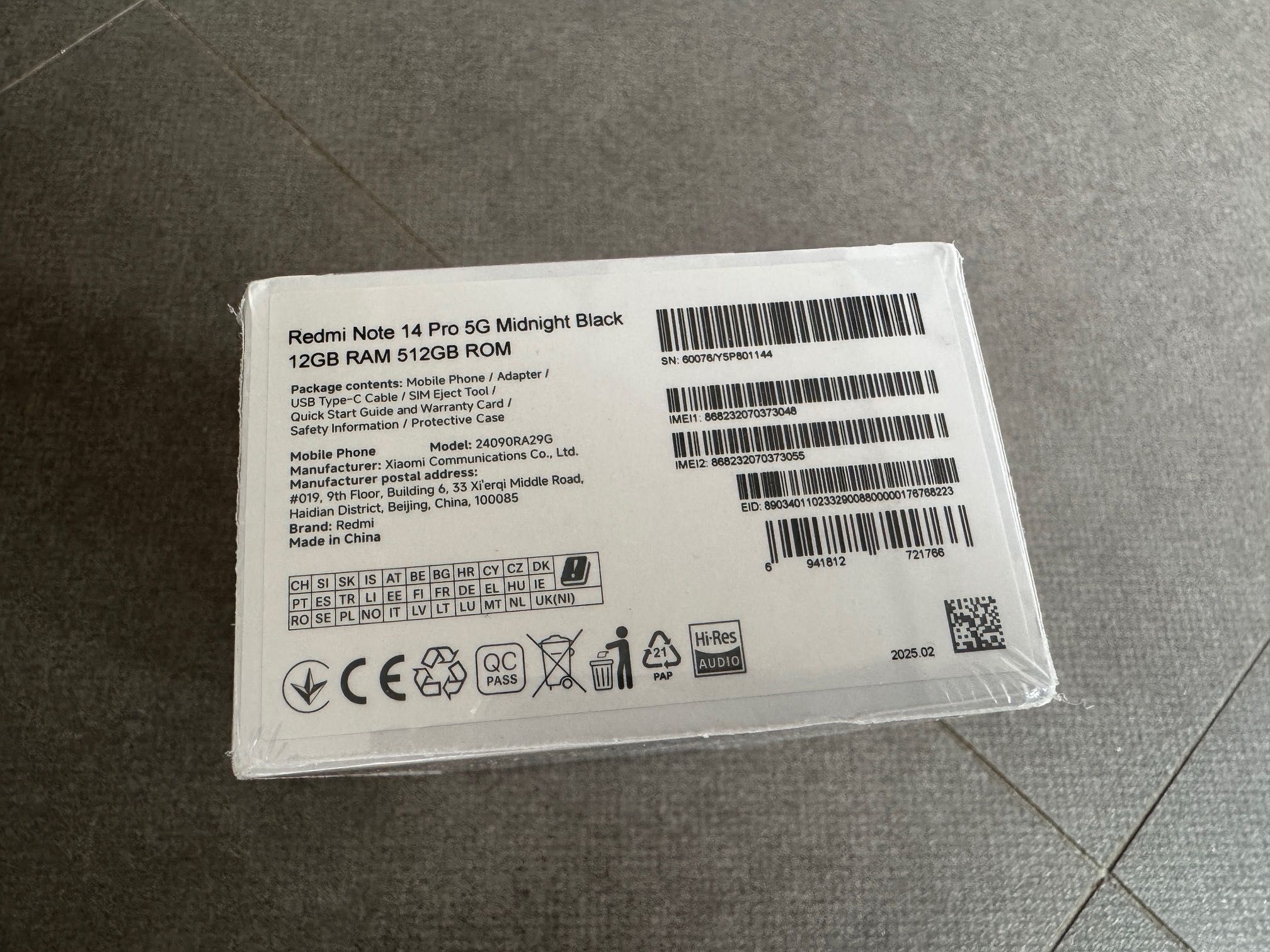 Nowy Xiaomi Redmi Note 14 Pro 5G 12/512GB Czarny GW24m