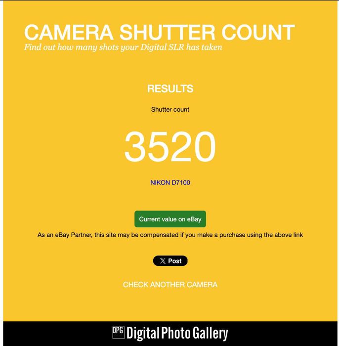Nikon d7100 + 50mm 1.8 пробіг 3500кадр