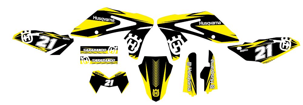 Kit autocolantes Husqvarna TE 2006 16