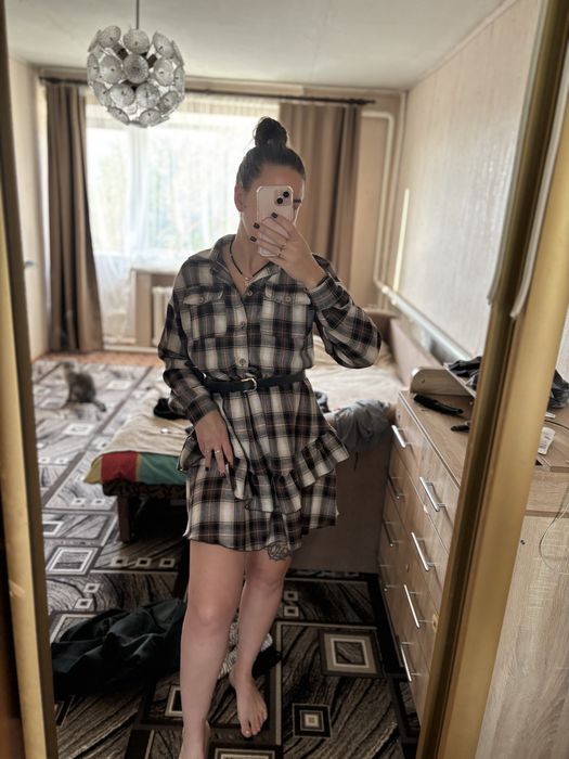 Сукня в клітинку с-м