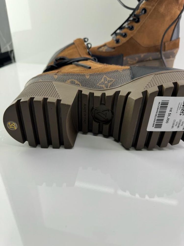 Louis Vuitton - botki brązowe LV