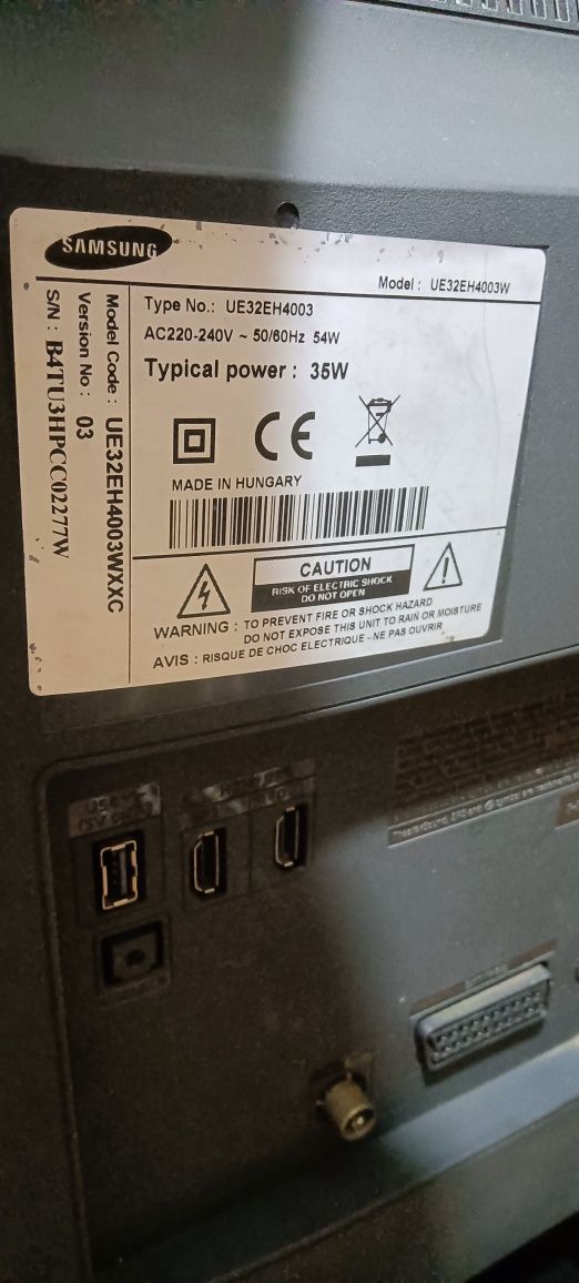 TV SAMSUNG DE 73CM (para peças)