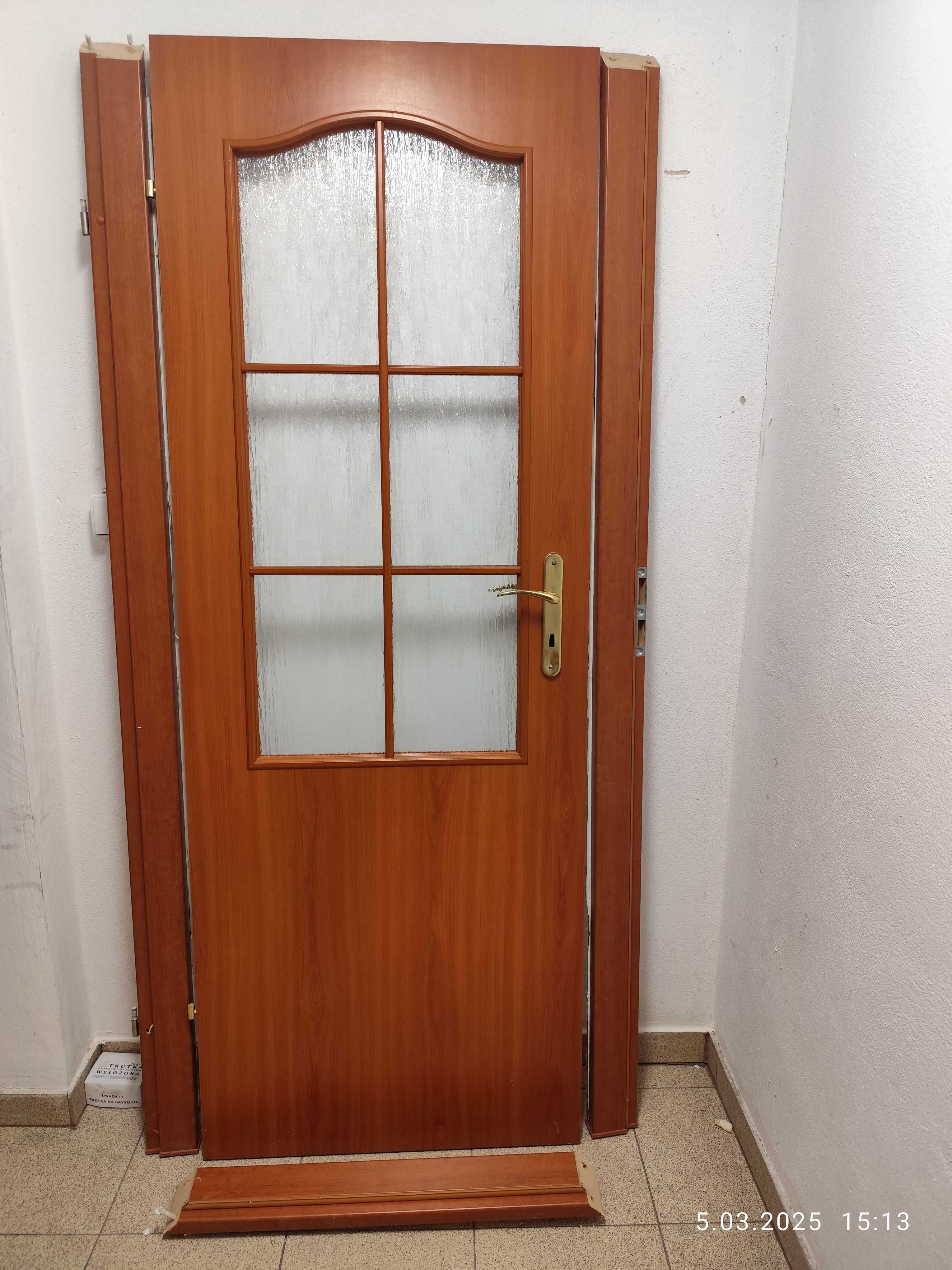 Drzwi 70 cm lewe 100 cm prawe olcha wiśnia calvados oscieznica porta
