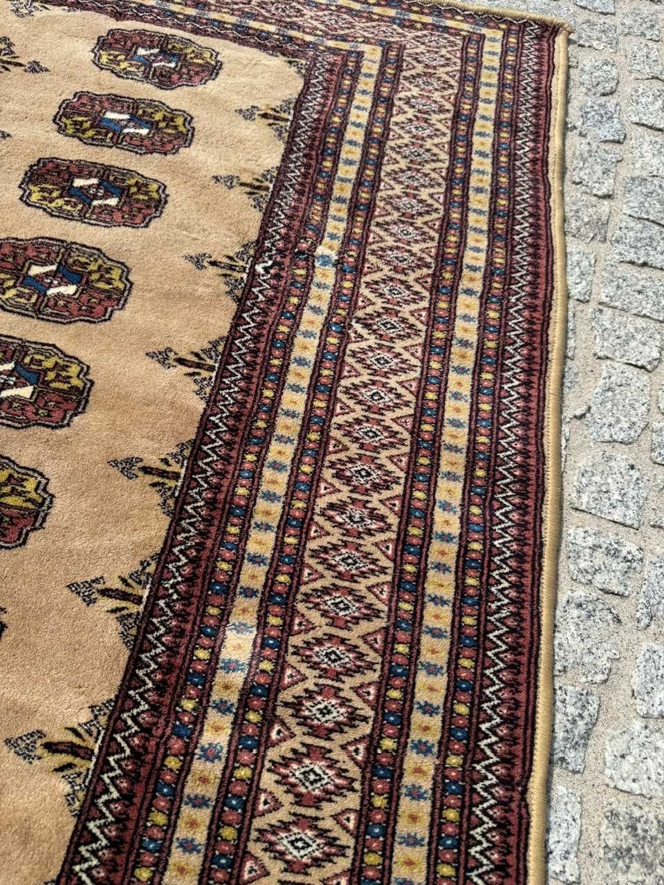 Dywan dywanik kaszmirowy Pakistan Buchara ART DECO 147x127 gal. 4 tyś