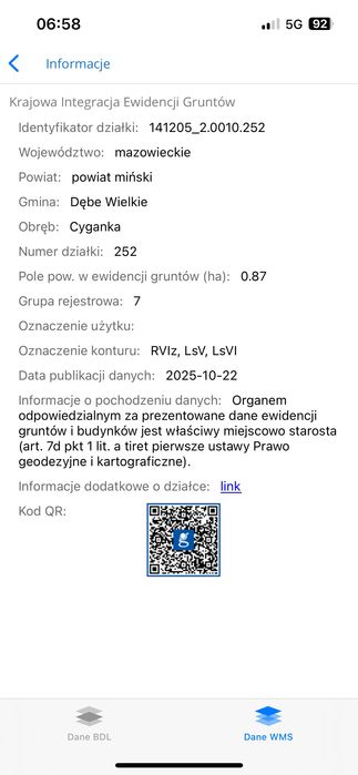 Działka (Warszawa 25minu) Dębe Wielkie