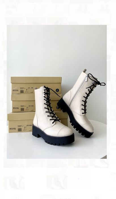 Michael Kors BRYCE Жіночі шкіряні черевики берці женские ботинки 39р