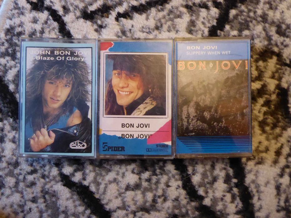 Bon Jovi Blaze of glory,Bon jovi,Slippery when wet 3szt komplet