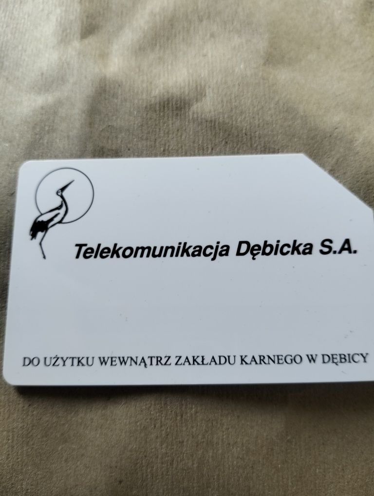 Karty telefoniczne z zakładu karnego Dębica S..A.