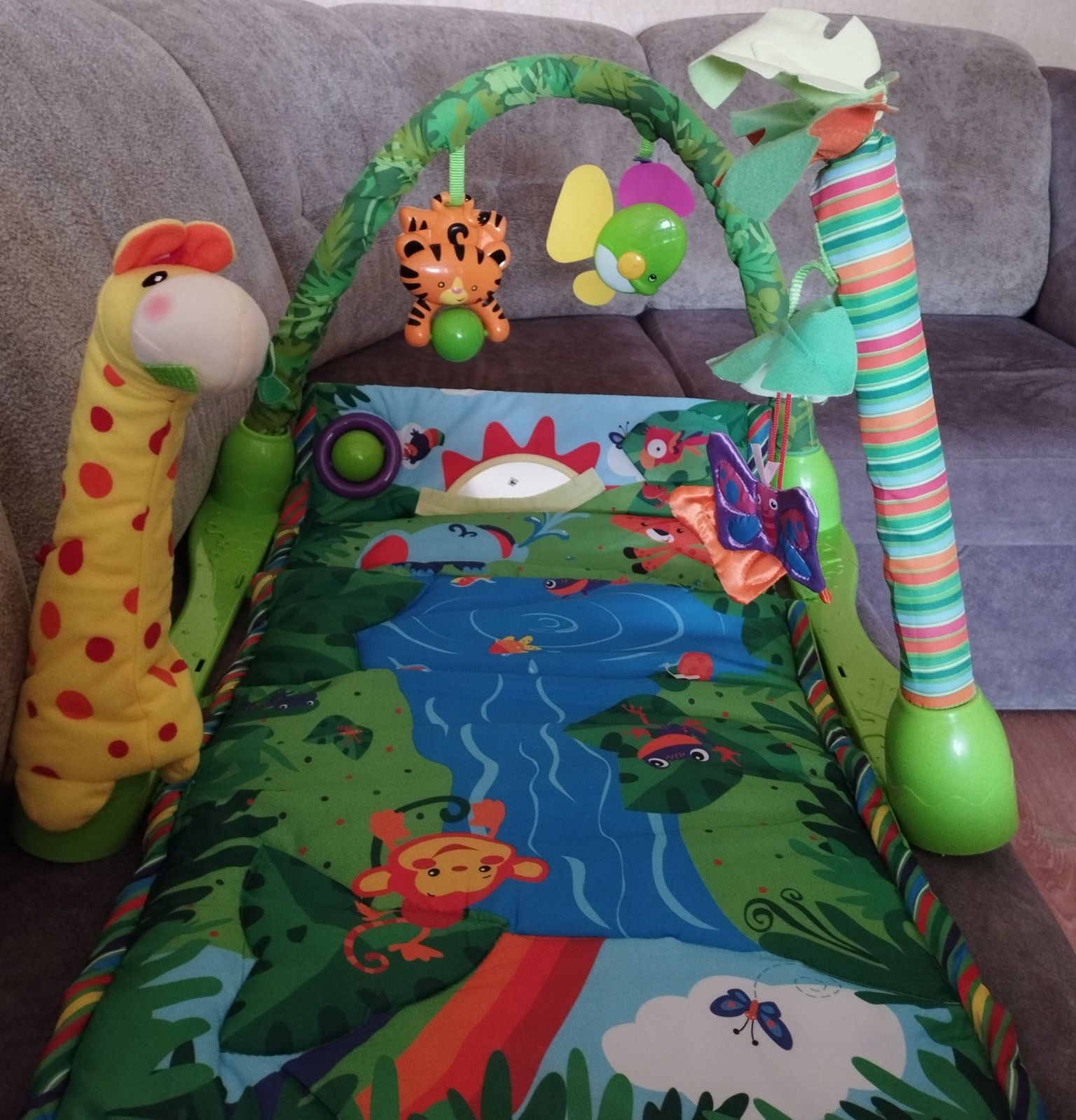 Развивающий коврик для малышей "Тропический лес"