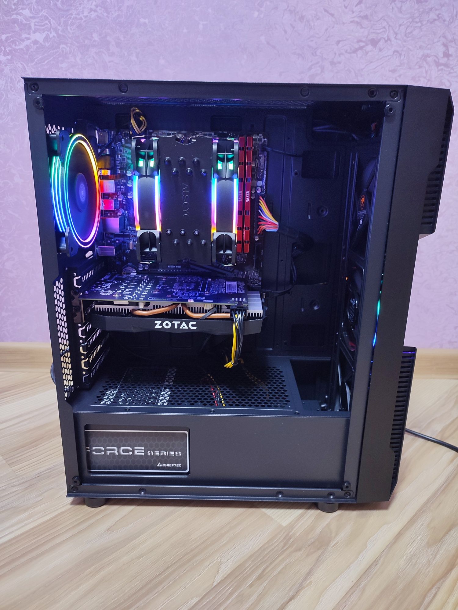 ПК AMD Ryzen 5 3600/16gb DDR4/512gb SSD M2 NVMe/1tb HDD/GTX 1660 Super