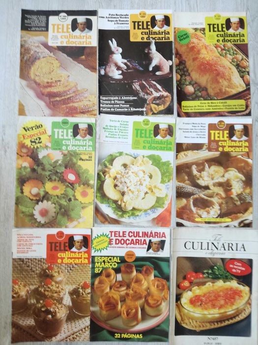 Revistas Teleculinária Antigas (1980)