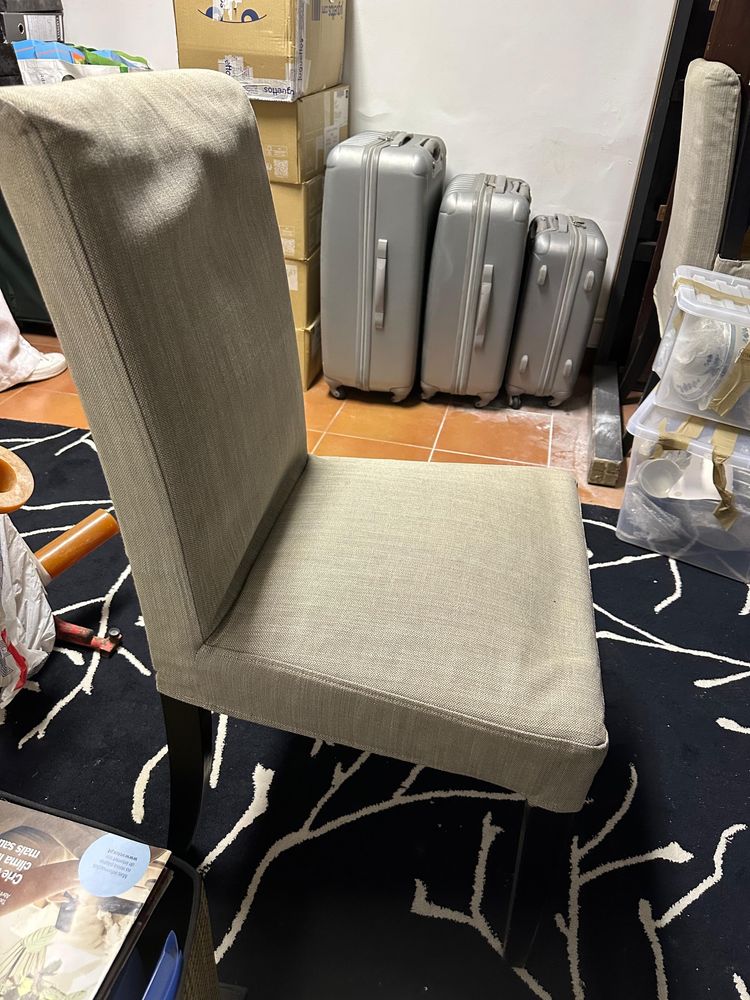 4 cadeiras henriksdal cinzenta ikea