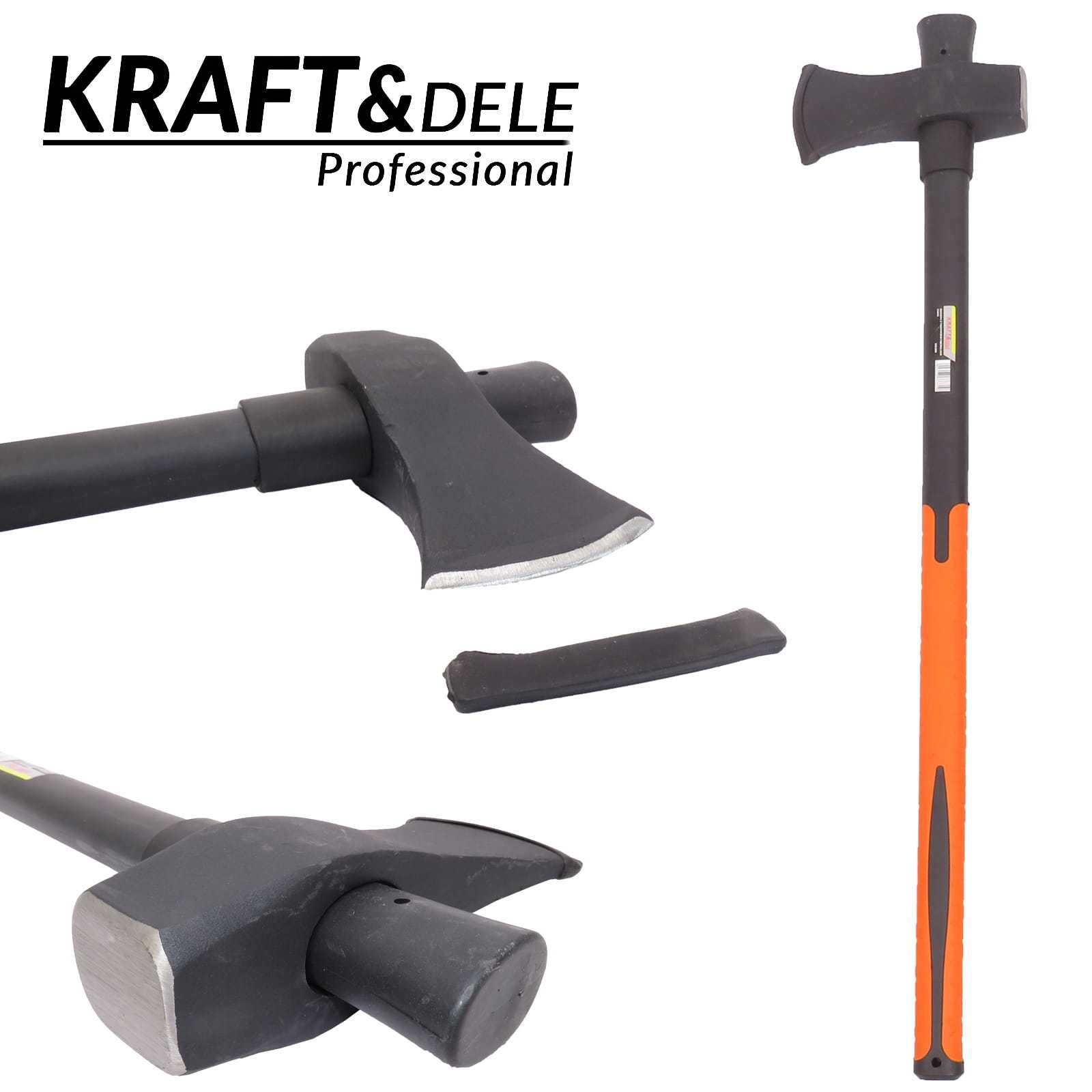 KRAFT&DELE Siekiera Rozłupująca Toporek Fiberglass 2,5kg 88cm KD289