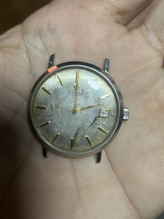 Relogio de pulso vintage omega ouro e aso seameters