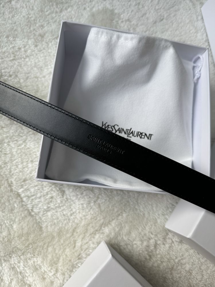 Pasek Saint Laurent, YSL, skora, premium jakosc