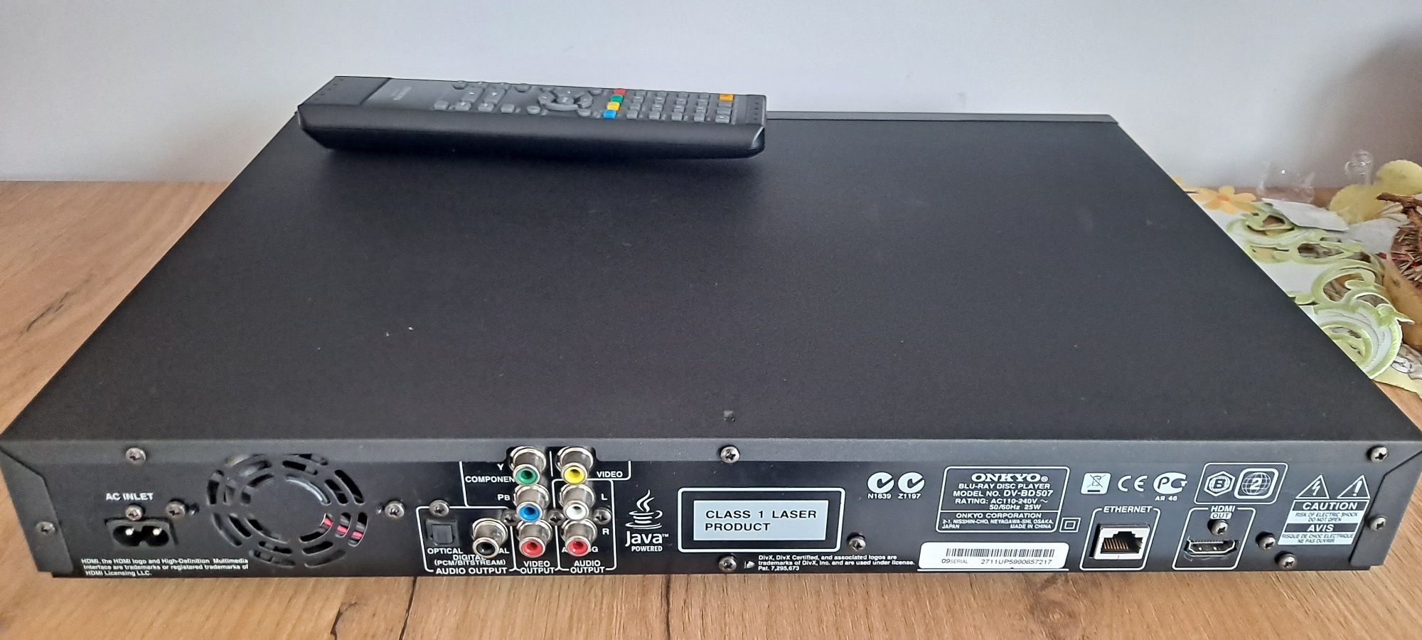 Blu ray Onkyo model dv bd 507