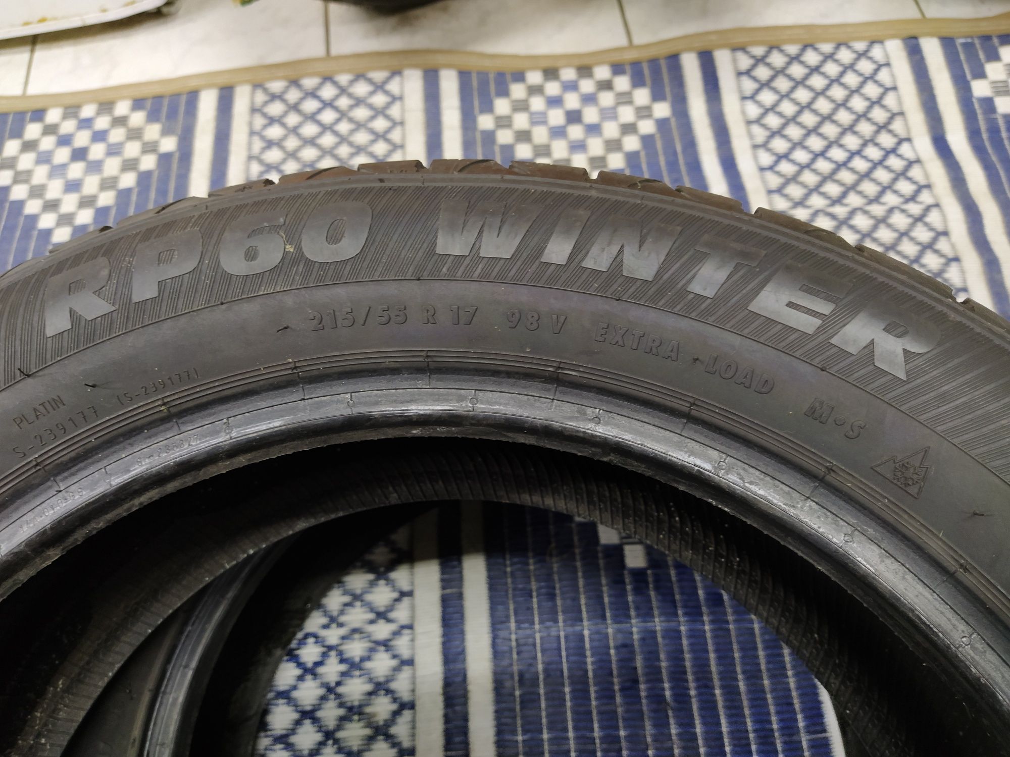 2 Opony zimowe 215/55r17 PLATIN 2018r 6mm