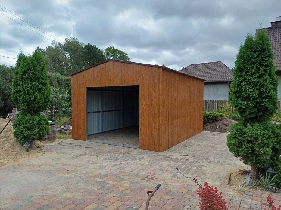 Garaże Dowolny Wymiar Garaż blaszany Blaszane 3x5 4x5 4x6 6x5 6x6 7x6