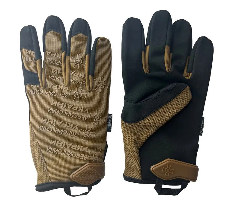 Рукавиці тактичні ЗСУ Коричнево-чорні. Всі розміри.