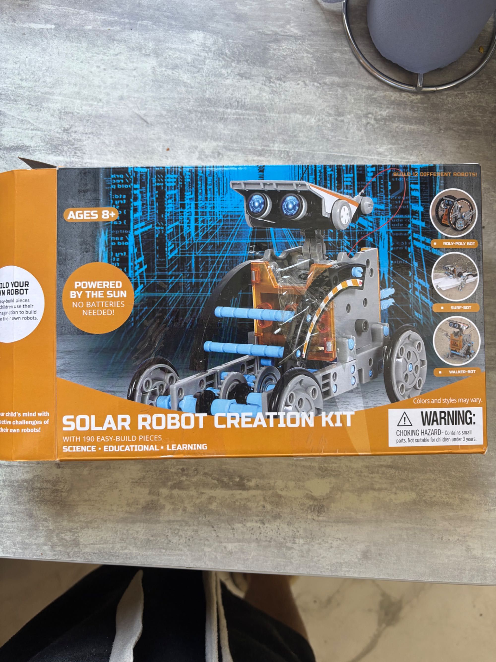 Робот конструктор Solar Robot 12в1 на солнечной батарее