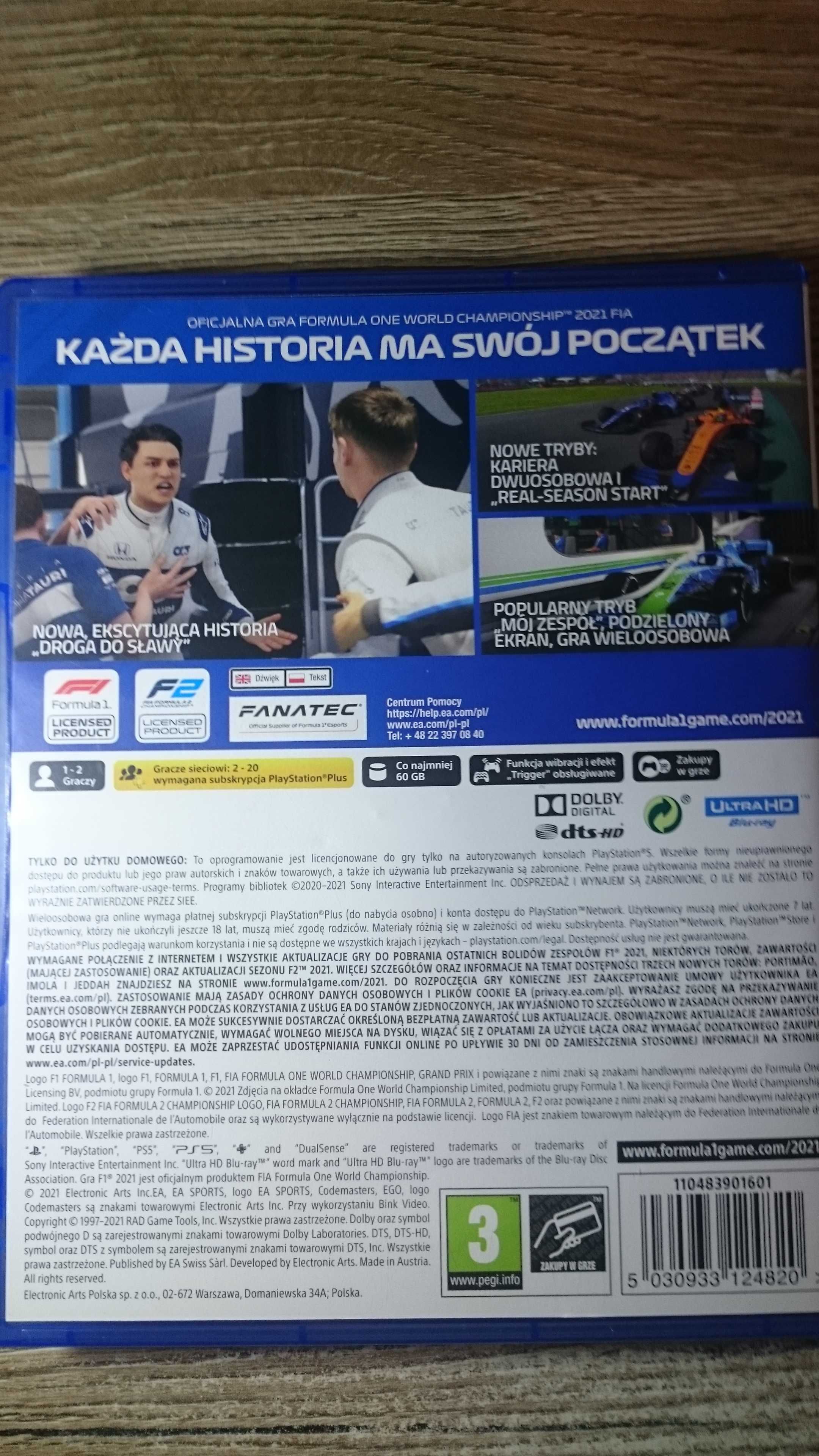 F1 2021 formuła 1 ps5 playstation 5 need for speed gran turismo