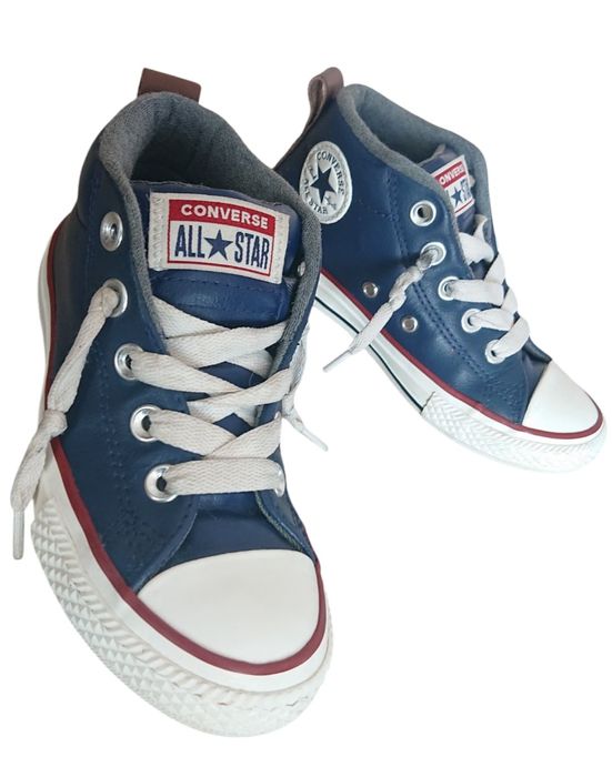 Детские кожаные кеды хайтопы Converse all star оригинал r