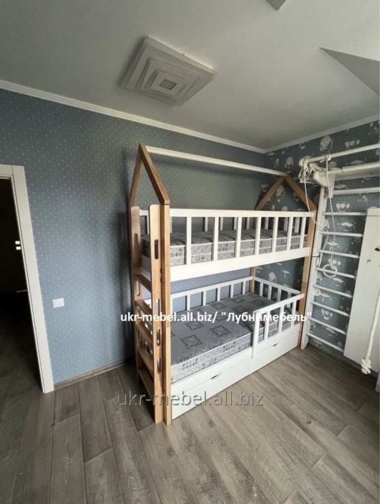 Кровать двухъярусная "Синди - будинок" , двоповерхове двоярусне ліжко
