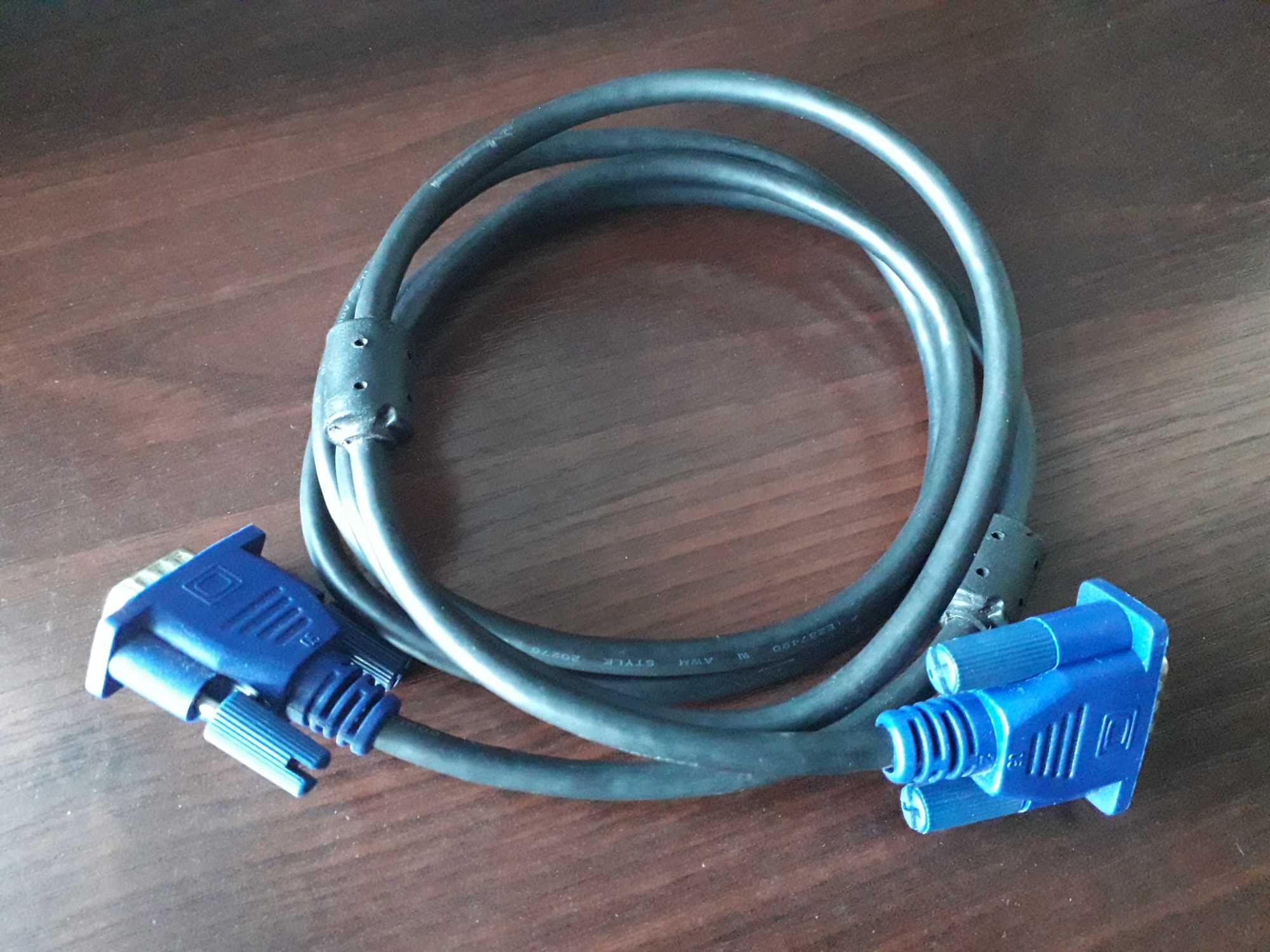 Перехідник DVI - VGA. Кабель для монітора VGA - VGA 1.8 м..