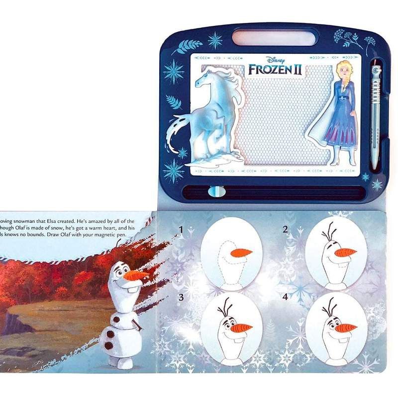 Навчальна книга Disney Frozen II з магнітним блокнотом для малювання