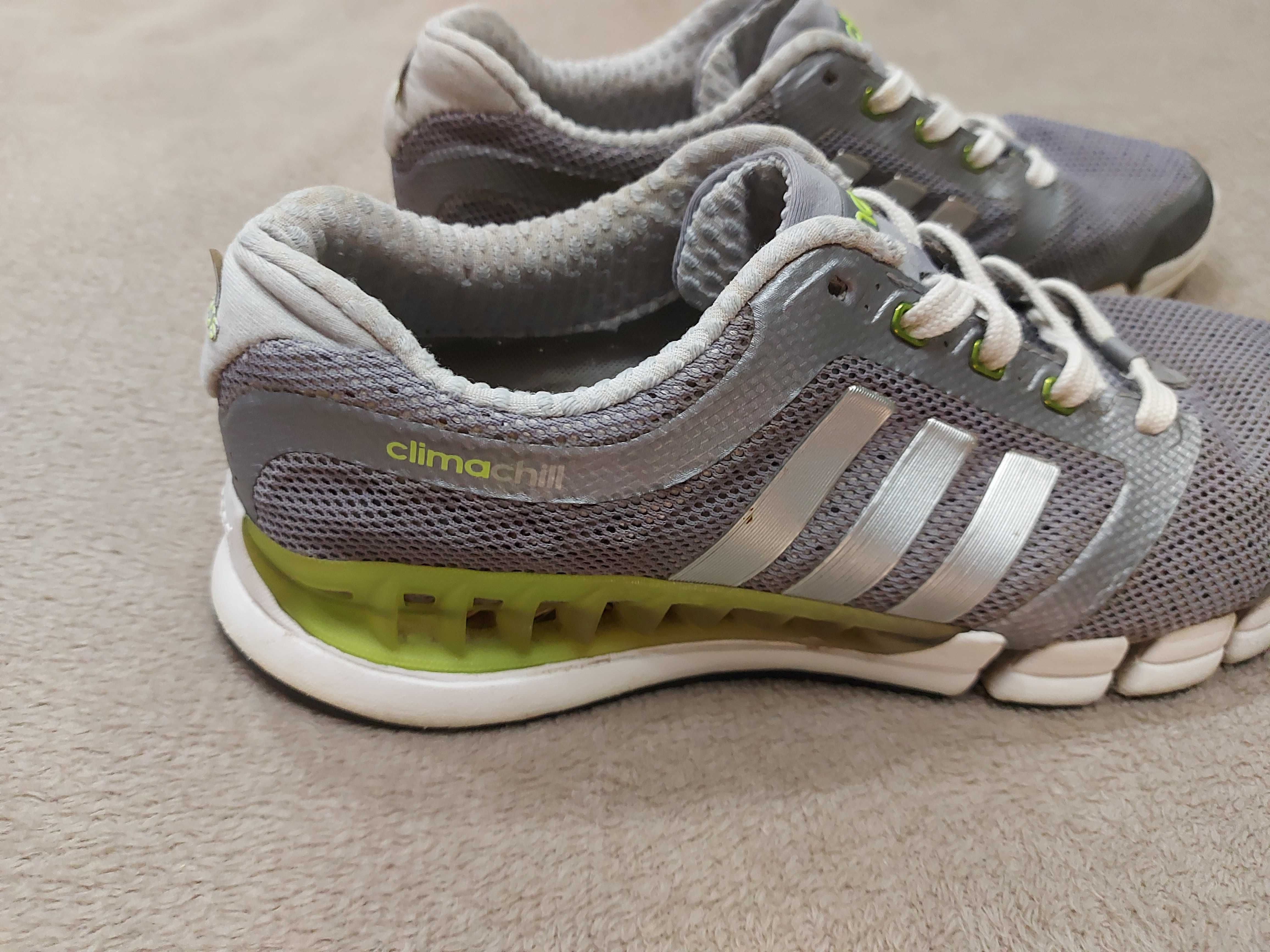 Вентилюємі Adidas ClimaChill Clima Cool Літні кросівки Сірі із зеленим