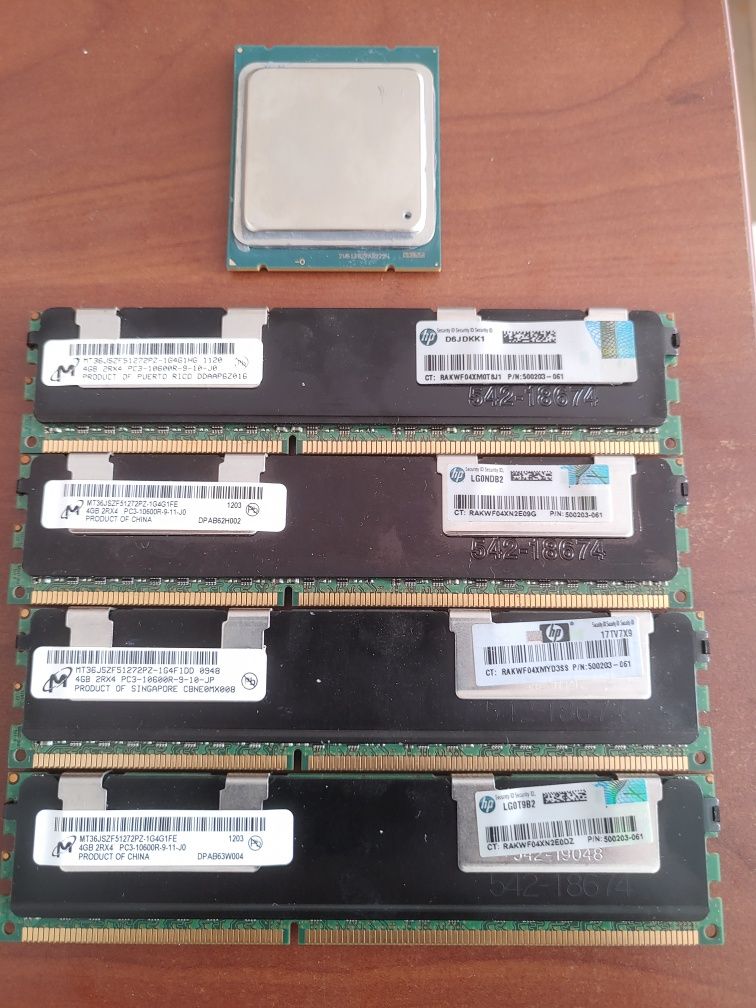 К-т s2011 : проц XEON E5 2640 +4планки памяті server ddr3 по 4gb