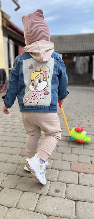 Джинсова курточка для дівчинки 98