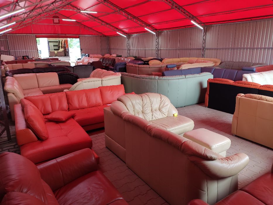 KOMIS MEBLI SKÓRZANYCH -narożniki, wypoczynki, sofy- skóra naturalna