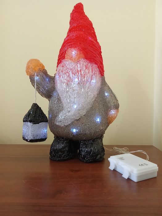 Святкова новорічна акрилова фігура з світлодіодом.