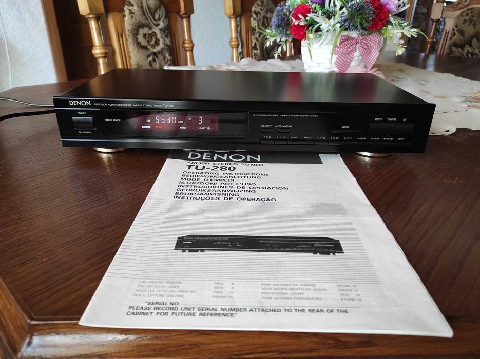 Radio tuner DENON TU-280 + instrukcja