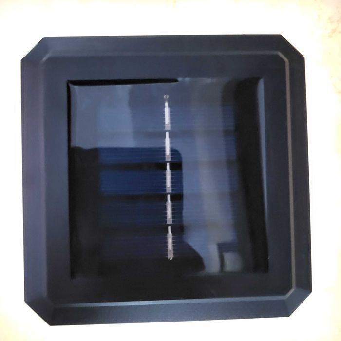 ZESTAW 2x LAMPA SOLARNA 80x80 na słupek ogrodzenie lampka LED daszek