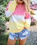 Nowa bluza wielokolorowa bez kaptura Rozmiar S lub M