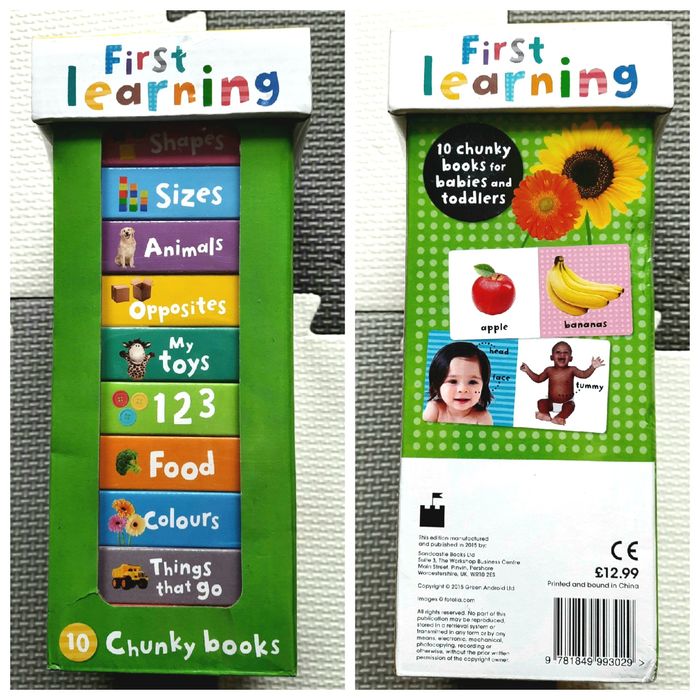 My First Learning 10 Chunky Books Tower biblioteczka pierwsze słowa