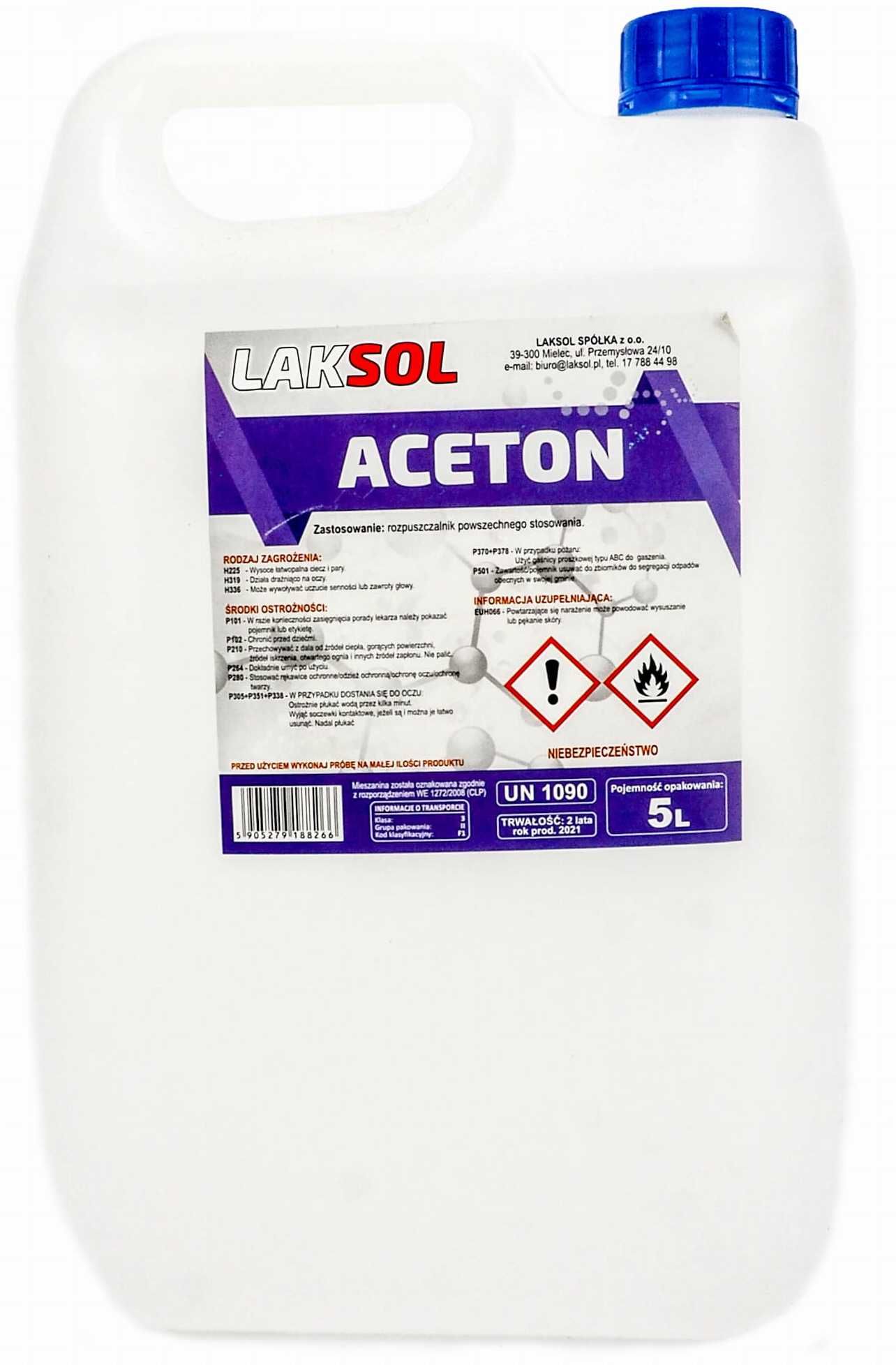 Laksol Aceton 5l Radom wysyłka free